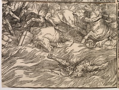 A fáraó seregének elmerülése a Vörös-tengerben alkotó: Titian