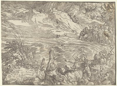 A fáraó seregének elmerülése a Vörös-tengerben alkotó: Titian