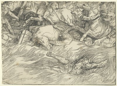 A fáraó seregének elmerülése a Vörös-tengerben alkotó: Titian