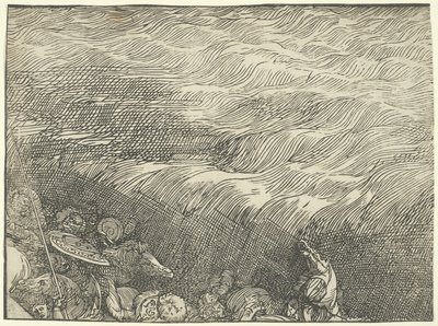A fáraó seregének elmerülése a Vörös-tengerben alkotó: Titian