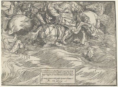 A fáraó seregének elmerülése a Vörös-tengerben alkotó: Titian