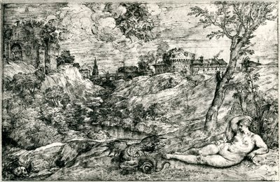 Medor és Angelica vagy Jason és Médea, 1535-1545, 1937 alkotó: Tiziano Vecelli