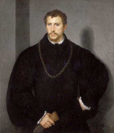 Egy fiatal angol portréja Egy szürke szemű fiatalember portréja, 1540-1545. alkotó: Tiziano Vecelli