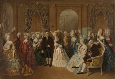 Franklin a francia udvarban--1778 alkotó: Todros Geller