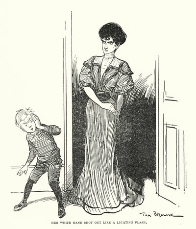 Fehér keze úgy lőtt ki, mint egy fényvillanás (litho) alkotó: Tom Browne