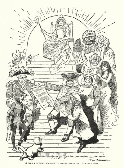 Ez egy különleges engedély volt, hogy feleségül menjen Beckyvel bármely napon, amelyet választott (litho) alkotó: Tom Browne