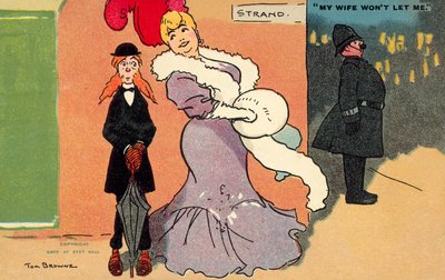 A feleségem nem engedi (chromolitho) alkotó: Tom Browne