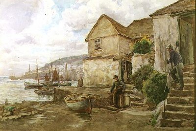 Newlynnél (akvarell) alkotó: Tom Clough