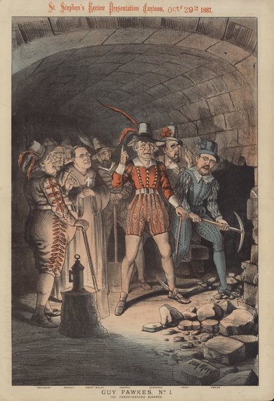 Guy Fawkes, No 1: The Conspirators Armed (színes litho) alkotó: Tom Merry
