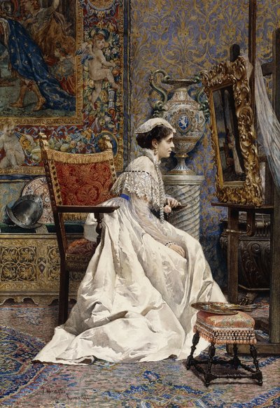 Egy gyönyörű műértő, 1874 alkotó: Tomas Moragas y Torras