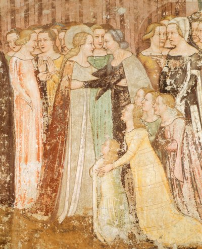 Búcsú (részlet), részlet a Szent Orsolya történeteiből alkotó: Tommaso da Modena