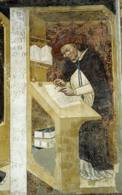 Hugues de Provence bíboros – A legrégebbi ismert portré egy lorgnont viselő karakterről alkotó: Tommaso da Modena Barisino or Rabisino