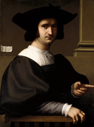 Férfi portré, 1521. alkotó: Tommaso di Stefano Lunetti