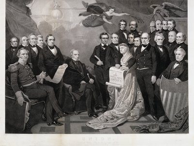 Unió, c. 1861 (metszet szőtt papírra) alkotó: Tompkins Harrison (after) Matteson