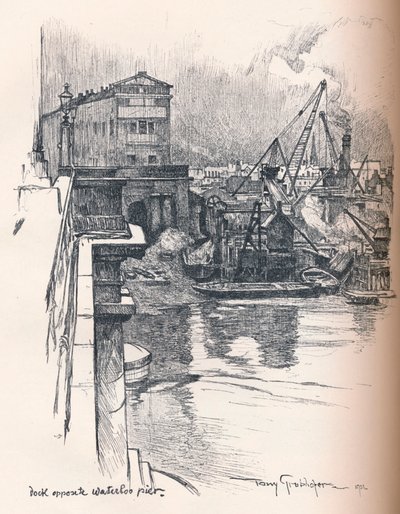 Dokk a Waterloo mólóval szemben, c1902 alkotó: Tony Grubhofer