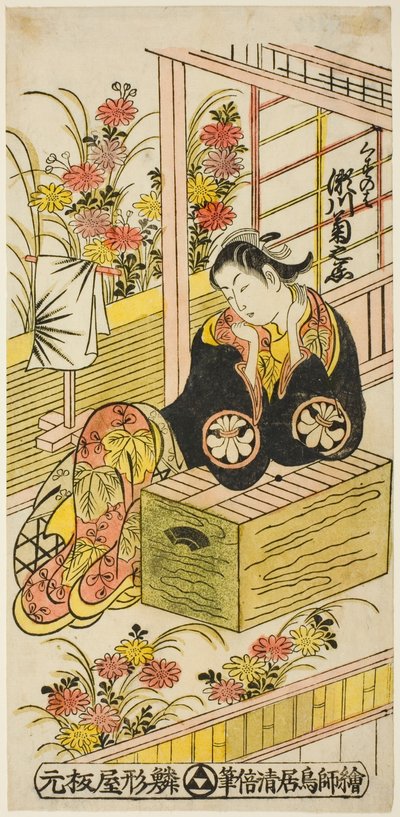 Tea Ac és Segawa Chrysanthemum Woman mint Kuzunoha alkotó: Torii Kiyomasu II