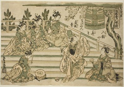 Dojoji esti harangja (Dojoji no bansho), 1. sz. a "Gyermekek nyolc nézete (Osana hakkei)" sorozatból. alkotó: Torii Kiyomitsu I