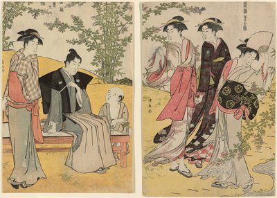 Kirándulás Hagiderába, a "Kelet modorok brokátja (Fuzoku Azuma no nishiki)" sorozatból. alkotó: Torii Kiyonaga
