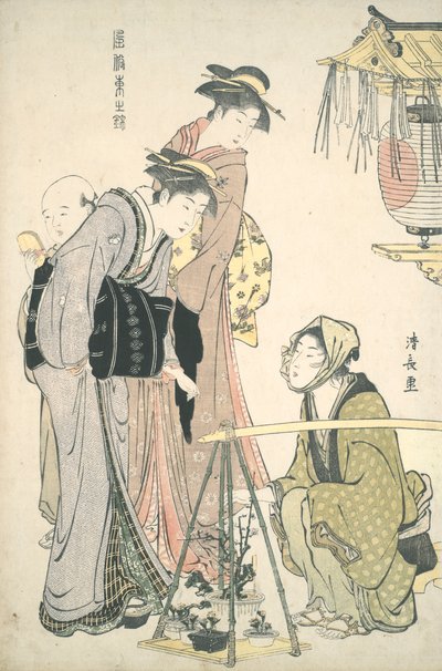 Cserepes növények vásárlása: Brocades of the East alkotó: Torii Kiyonaga