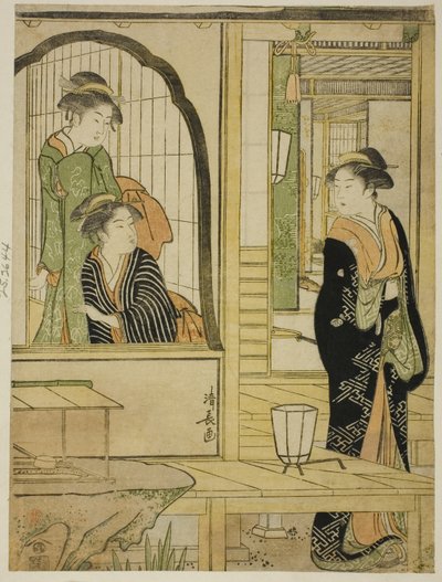 P Rinshitsu Tokoro Ruri Idea d Ushiwakamaru paródiája alkotó: Torii Kiyonaga