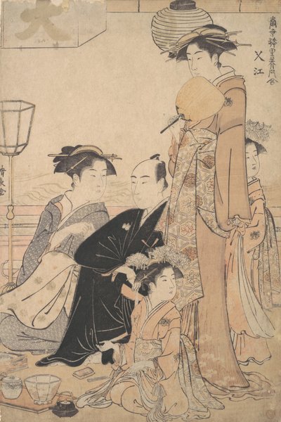 Egy hely Sashiye neve Edóban, kb. 1782. alkotó: Torii Kiyonaga