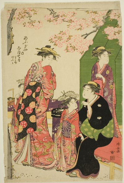 Mr. Te, Mr. Otel, Namiji, találkozunk. alkotó: Torii Kiyonaga