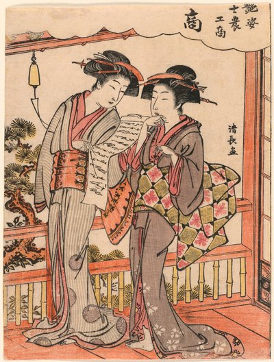 A kereskedő (Sho) a Szépségek a négy társadalmi osztályt szemléltető sorozatból (Adesugata shi no ko sho) alkotó: Torii Kiyonaga