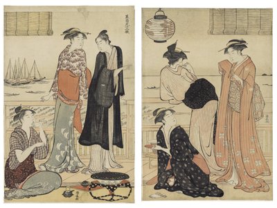 A hatodik hónap, a Tizenkét hónap délen című sorozatból alkotó: Torii Kiyonaga