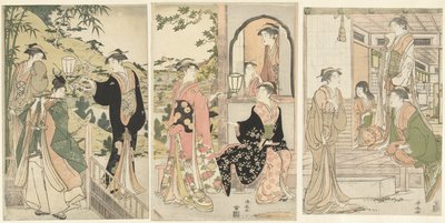 Yoshitsune szerenád Joruri hime alkotó: Torii Kiyonaga