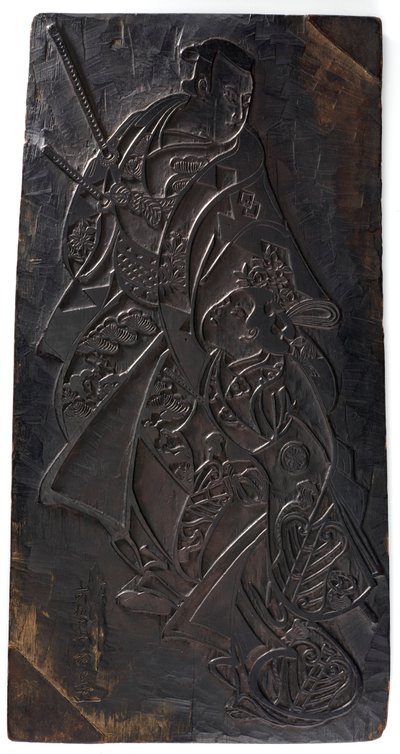 Két figura, egy férfi és egy lány, Edo-korszak, 1685-1729 körül. alkotó: Torii Kiyonobu I