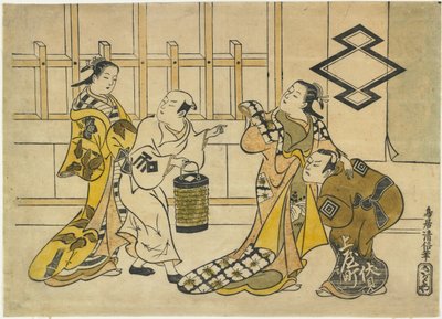 Ichikawa Danju _ Ro_ Jó, Fujimura Solder Yu _ Jó, Katsuyama Matagoro _ és Sanogawa Mangiku, 1719 alkotó: Torii Kiyonobu I Torii Kiyonobu I