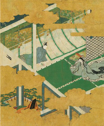 „Mistflowers” Fujibakama, 16. század vége – 17. század eleje. alkotó: Tosa Mitsuyoshi