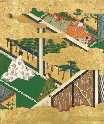 The Oak Tree Kashiwagi, 16. század vége – 17. század eleje. alkotó: Tosa Mitsuyoshi