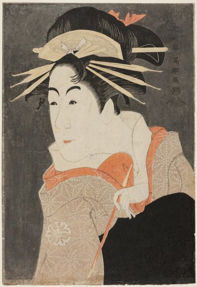A c és a r Matsumoto Yone Saburo Mint egy nindzsa te Kor Te-san álcája Néhány hely Keshozaka-n alkotó: Toshusai Sharaku