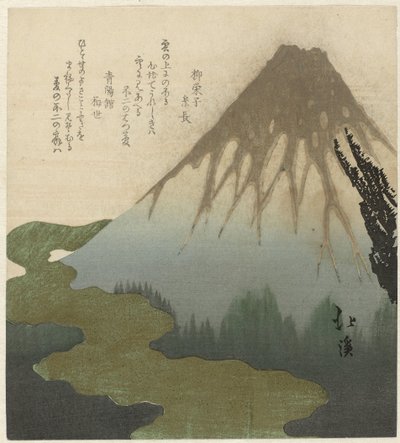 Fuji a felhők felett alkotó: Totoya Hokkei