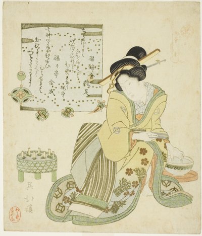 Zeng Shen (Jp: So Shin), a "A gyermeki jámborság huszonnégy példaképe (Nijushiko)" sorozatból alkotó: Totoya Hokkei