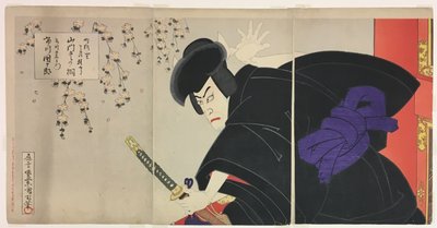 Ichikawa Danjuro IX. színész: Ishikawa Goemon alkotó: Toyohara Kunichika