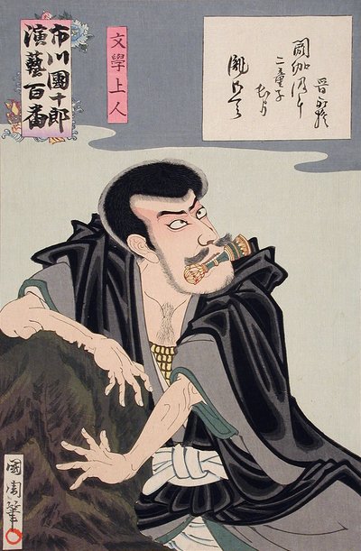 Mongaku Shōnin alkotó: Toyohara Kunichika