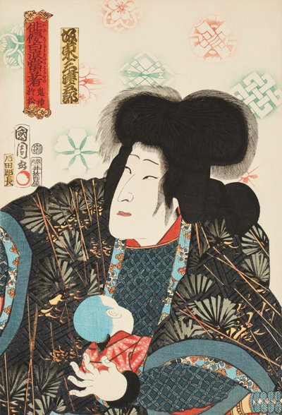 Bandō Mitsugorō színész a gonosz Omatsu, Kijin Omatsu szerepében alkotó: Toyohara Kunichika