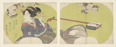 Kurtizán és Shamisen A modern tizenkét hónap (sorozat címe) Imayo junikagetsu (sorozat címe az objektumon) alkotó: Toyokuni (II) , Utagawa