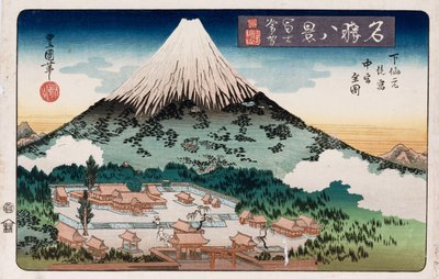 "Clearing Weather, Enoshima", a "Nyolc nézet a híres helyekről" sorozatból alkotó: Toyokuni II