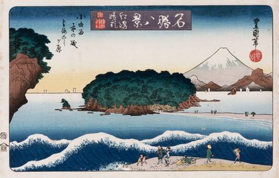 "Clearing Weather, Enoshima", a "Nyolc nézet a híres helyekről" sorozatból alkotó: Toyokuni II