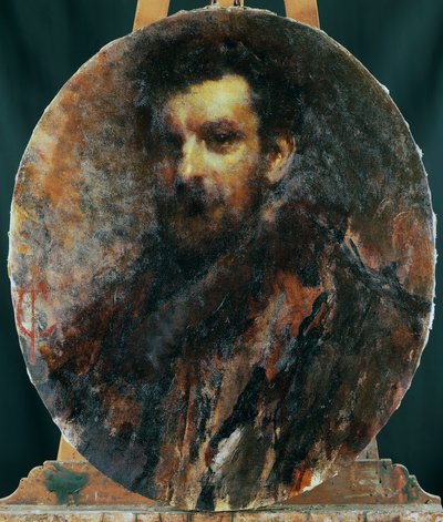 Cletto Arrighi portréja, Carlo Righetti álneve (Milánó alkotó: Tranquillo Cremona