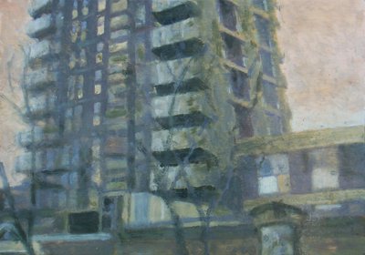 Egy hely, ahol élni lehet 19, 2011 (olaj, rétegelt lemez) alkotó: Trevor Burgess