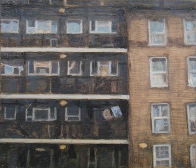 Egy hely, ahol élni 28, 2012 (olaj, rétegelt lemez) alkotó: Trevor Burgess