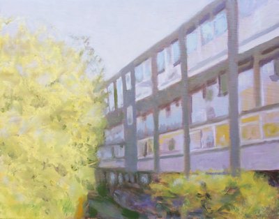 Egy hely, ahol élni 53, 2013 (olaj, rétegelt lemez) alkotó: Trevor Burgess