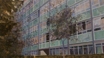 Egy hely, ahol élni lehet L6, 2013 (olaj, rétegelt lemez) alkotó: Trevor Burgess