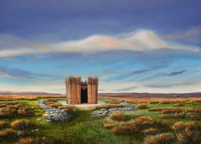 Beduin kunyhó Derbyshire-ben, 2012 alkotó: Trevor Neal