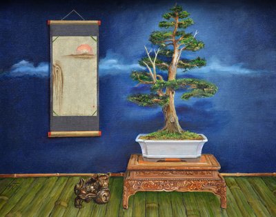 Bonsai, 2020 (olaj, vászon) alkotó: Trevor Neal