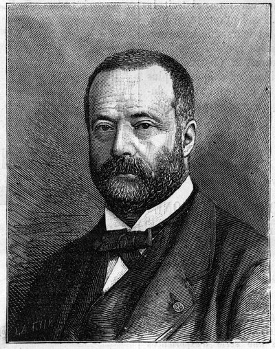 Henri Sainte Claire (Sainte-Claire) Deville (1818-1881) francia kémikus portréja. (Truchelut úr fényképéről). Metszet a „természetbe”: 1881. július 23-i áttekintés a tudományokról és alkalmazásukról a művészetben és az iparban. alkotó: Truchelut Truchelut